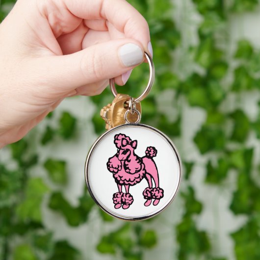 Retro Roze Sleutelhanger (Hand)