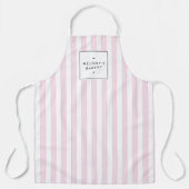 Retro roze Snoepjes strepen Schort (Voorkant)