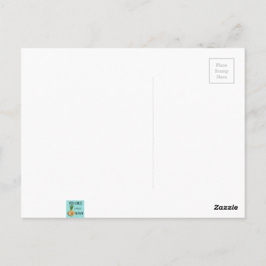 Retro Roze Starbursts Briefkaart (Achterkant)