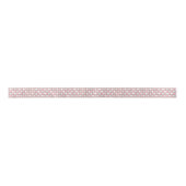 Retro Roze Starbursts Satin Ribbon Satijnen Lint (Voorkant)
