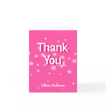 Retro  Roze Sterren Verjaardagsfeest