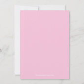 Retro Roze Stock De Bar Bruids Douche Uitnodiging (Achterkant)