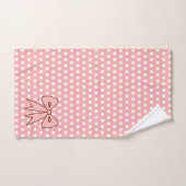 Retro Roze Strik Badkamer Handdoeken Set (Handdoek)