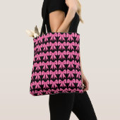 Retro Roze Strik Tas Cadeau (Dichtbij)