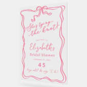 Retro Roze Strik Zij Krijgt de Knoop Aangenomen We Acryl Bord (Hoek)