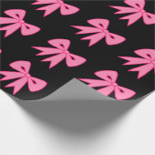 Retro Roze Strikken Inpakpapier (Hoek)