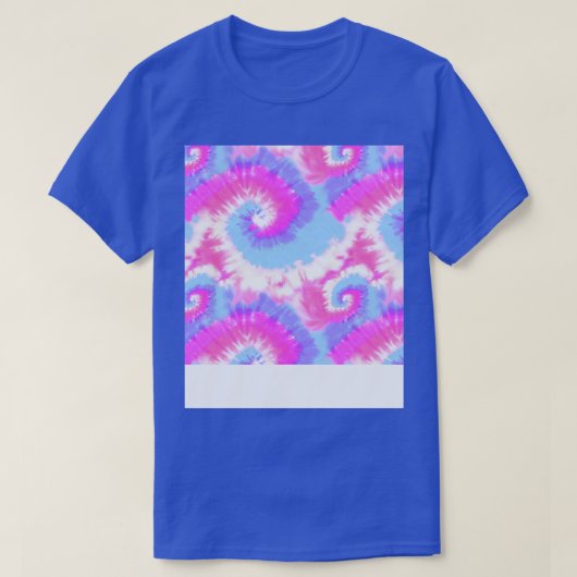 Retro roze Stropdas geverfd T-shirt (Design voorkant)