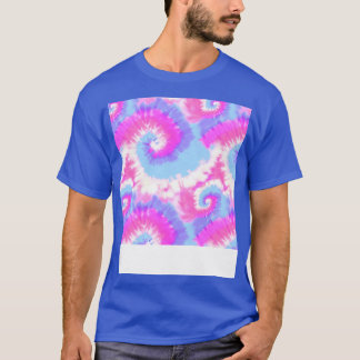 Retro roze Stropdas geverfd T-shirt
