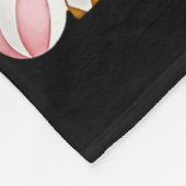 Retro Roze Suikerpruimfee Notenkraker Kerst C Fleece Deken (Hoek)