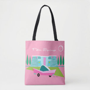 Retro Roze Tas met handpalmen