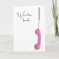 Retro roze telefoon verjaardag