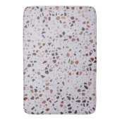 Retro Roze Terrazzo Marmeren Patroon Badmat (Voorkant Verticaal)