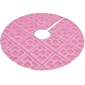 Retro Roze Trellis Tree Skirt Kerstboom Rok (Gekanteld)