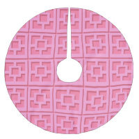 Retro Roze Trellis Tree Skirt