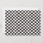 Retro Roze Twee Snelle Race Auto 2e Verjaardag Fot Kaart (Achterkant)