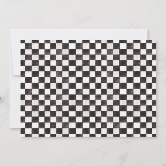 Retro Roze Twee Snelle Race Auto 2e Verjaardag Fot Kaart (Achterkant)