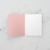 Retro roze Valentijns hartjes stempelpatroon Kaart (Binnen)