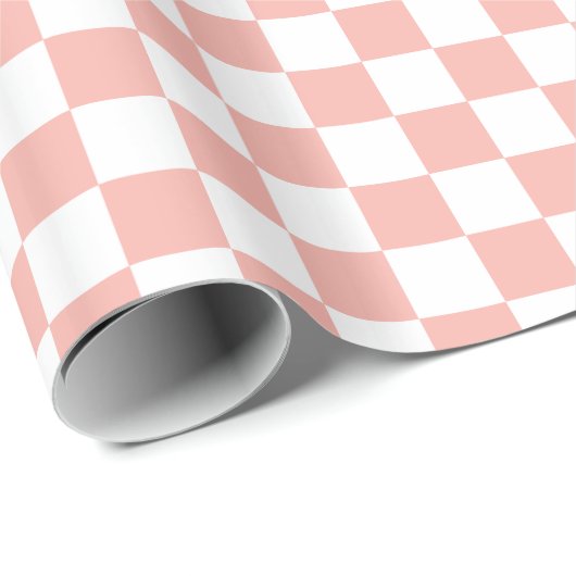 Retro Roze vinkje Cadeaupapier (Rol Hoek)