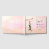 Retro roze vrijgezellenfeest gastenboek (Volledig)