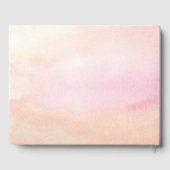 Retro roze vrijgezellenfeest gastenboek (Achterkant)