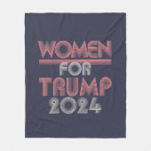 Retro roze vrouwen voor Trump 2020 Fleece Deken (Voorkant)