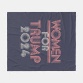 Retro roze vrouwen voor Trump 2020 Fleece Deken (Voorkant (Horizontaal))