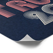 Retro  roze vrouwen voor Trump 2020 Poster (Hoek)