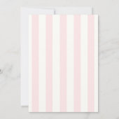 Retro Roze Waterverf Stroller Script Baby shower Kaart (Achterkant)