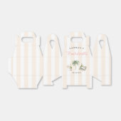 Retro Roze Wijn Land Bachelorette Weekend Bedankdoosjes (Uitgevouwen)