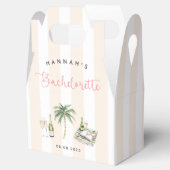 Retro Roze Wijn Land Bachelorette Weekend Bedankdoosjes (Geopend)