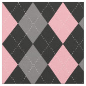 Retro Roze Zwart Grijs Argyle Stof (Close Up)