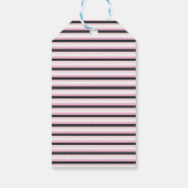 Retro Roze Zwarte Halloween Verjaardag Cadeaulabel (Achterkant)