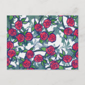 Retro-Rozen Briefkaart (Voorkant)