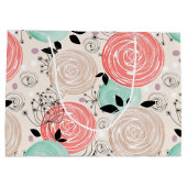 Retro, rozen groot cadeauzakje (Achterkant)