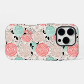 Retro, rozen iPhone hoesje (Achterkant horizontaal)