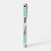 Retro, rozen iPhone hoesje (Rechterkant)