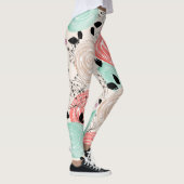 Retro, rozen leggings (Rechts)