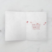 retro rozen op krantenpapier kaart (Binnen)