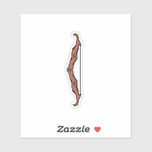 Retro RPG Bow Sticker (Vel)