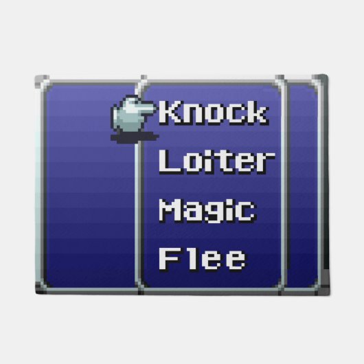 Retro RPG Menu Deuren Mat 18 x 24 inch (16-bits) (Voorkant)