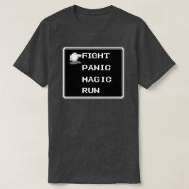 Retro RPG Menu T-Shirt (8-bits)
