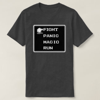 Retro RPG Menu T-Shirt (8-bits)