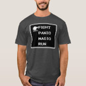 Retro RPG Menu T-Shirt (8-bits) (Voorkant)