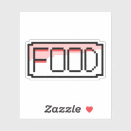 Retro RPG Pixel Art – Chat Box ‘Food’ Sticker