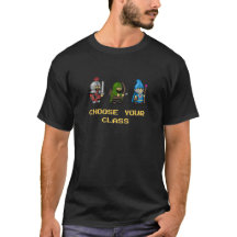 Retro RPG-Shirt - Kies uw klasse