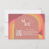 Retro RSVP met QR-code (Voorkant)