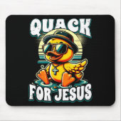 Retro Rubber Duck Christian Rubber Ducky Quacks Fo Muismat (Voorkant)