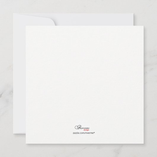 Retro Ruby Frame/Ruby 40e trouwjubileum Kaart (Achterkant)