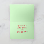 Retro Rudolph Card Kaart (Binnen)