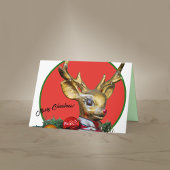 Retro Rudolph Card Kaart